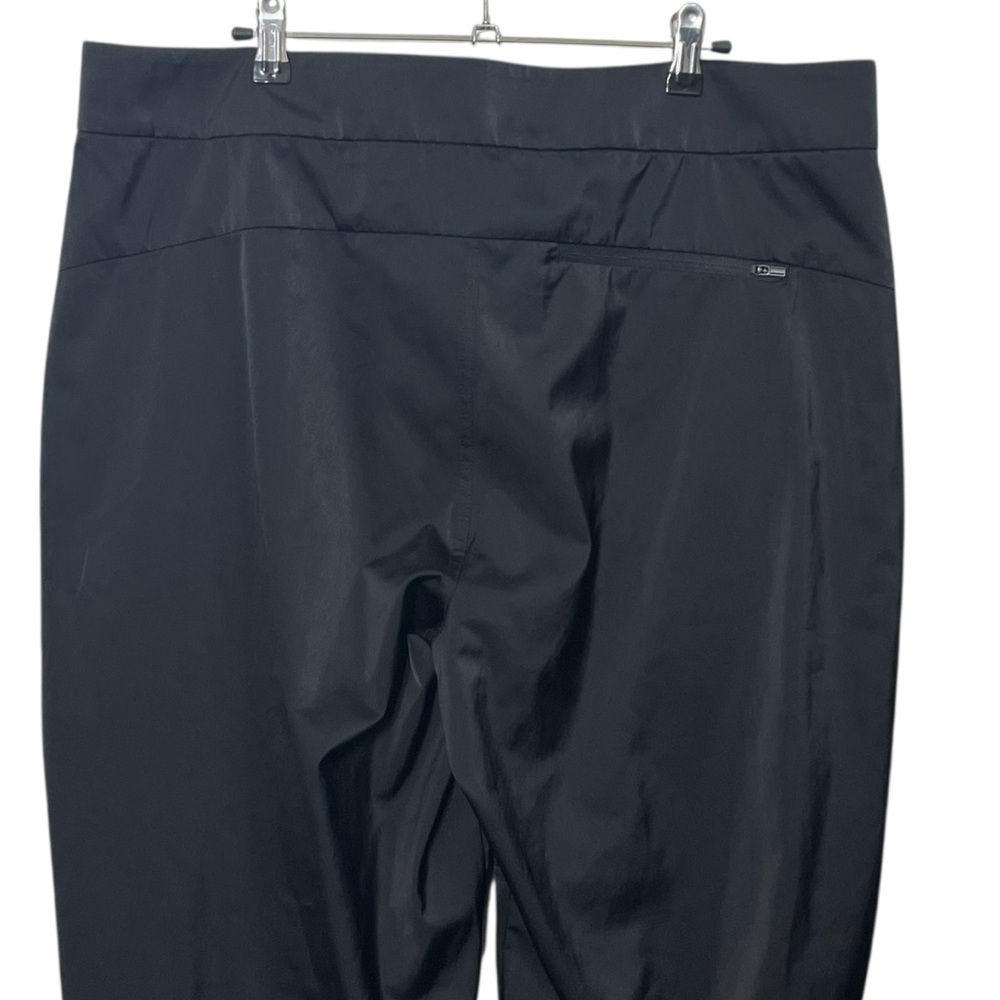 Athleta Radiant Joggers Women’s Size 16 Black Tapered Zip Ankle Sporty Luxe - Picture 6 of 14